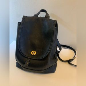 Coach 90s vintage large black daypack - 9978